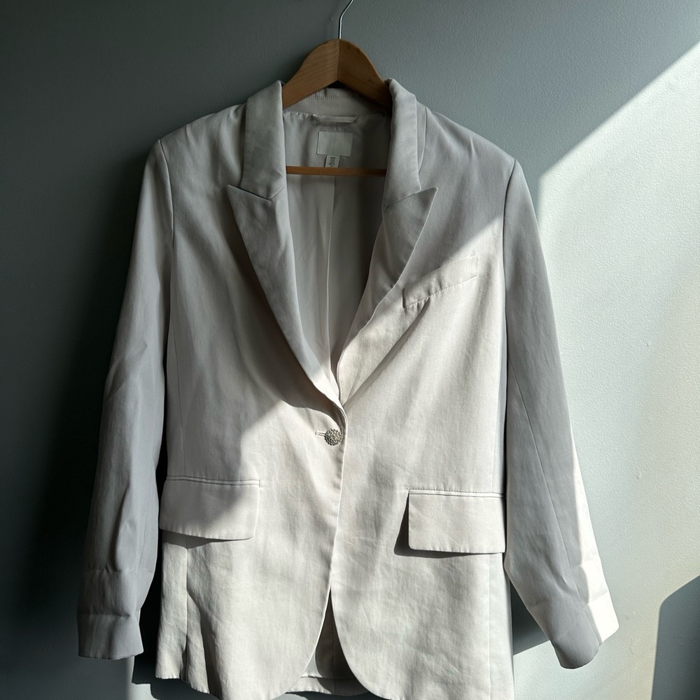 H&M Classic White Women's Blazer